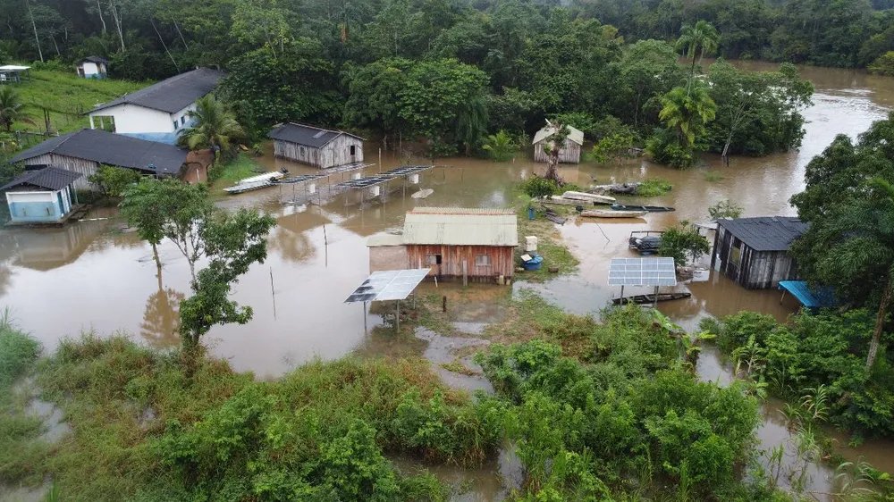 Rio Jaci Paraná transborda e deixa indígenas desabrigados