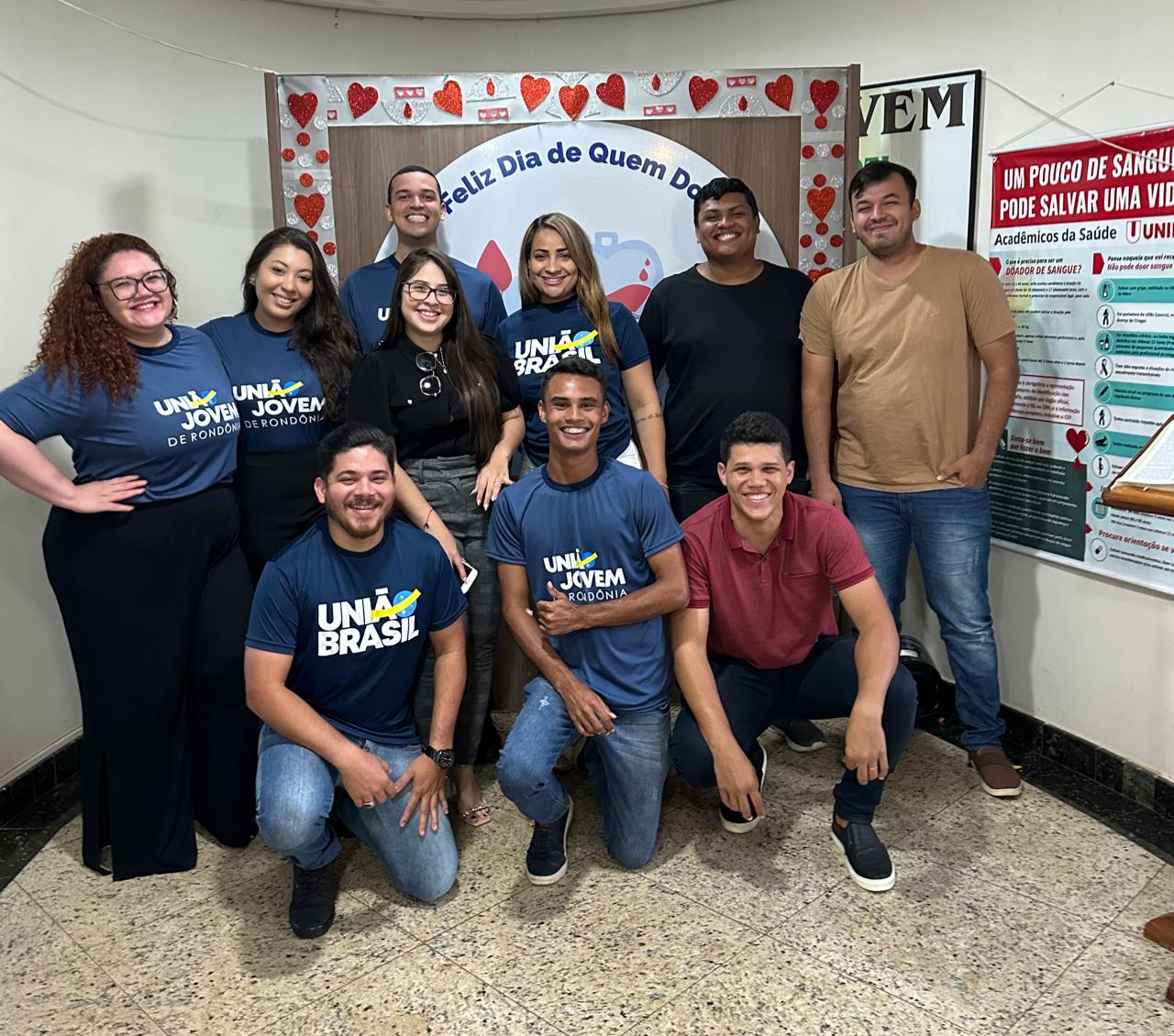Filiados do União Jovem Rondônia se unem em campanha de doação de sangue