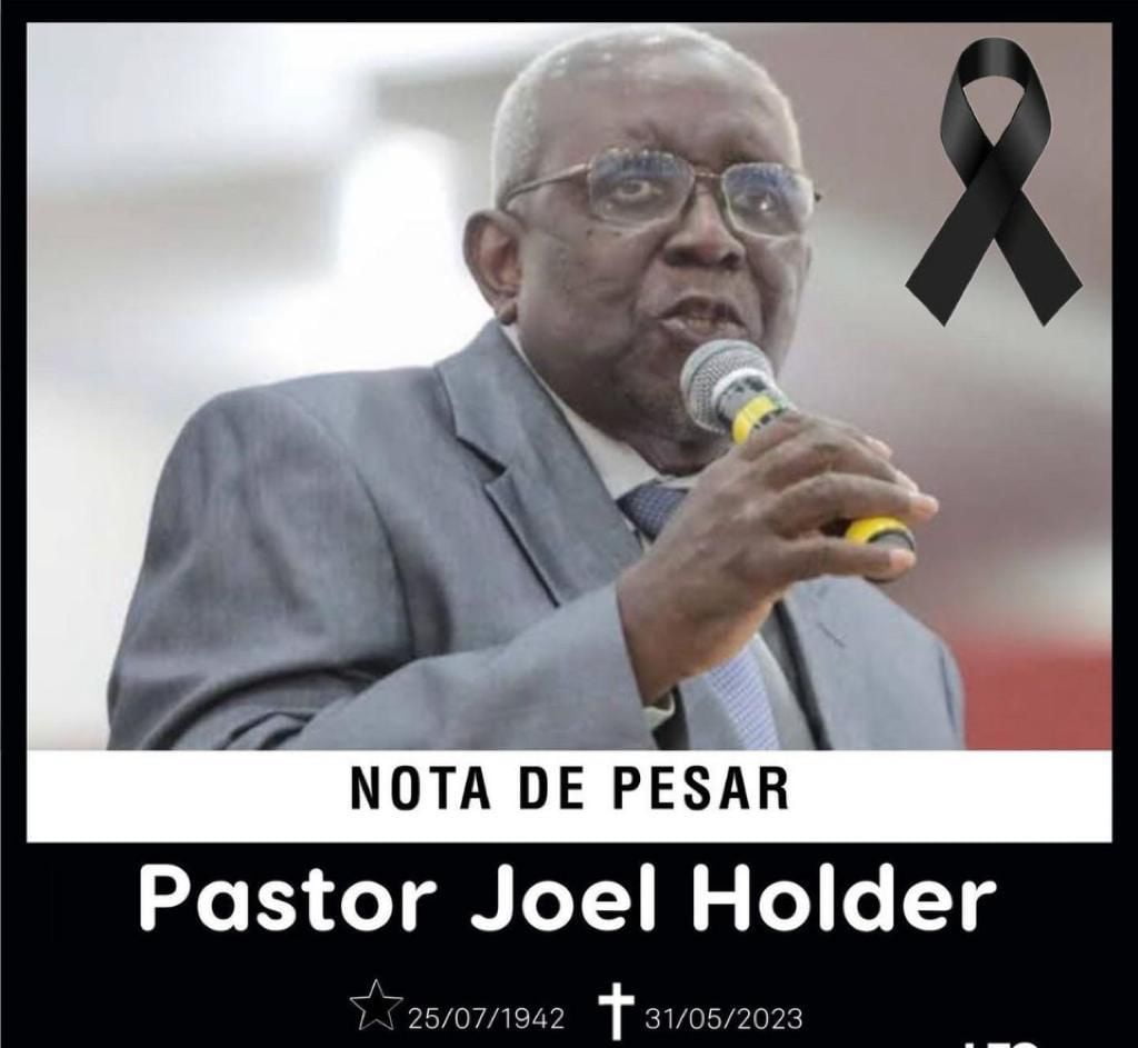 Deputado Alex Redano lamenta falecimento do pastor Joel Holder da Assembleia de Deus