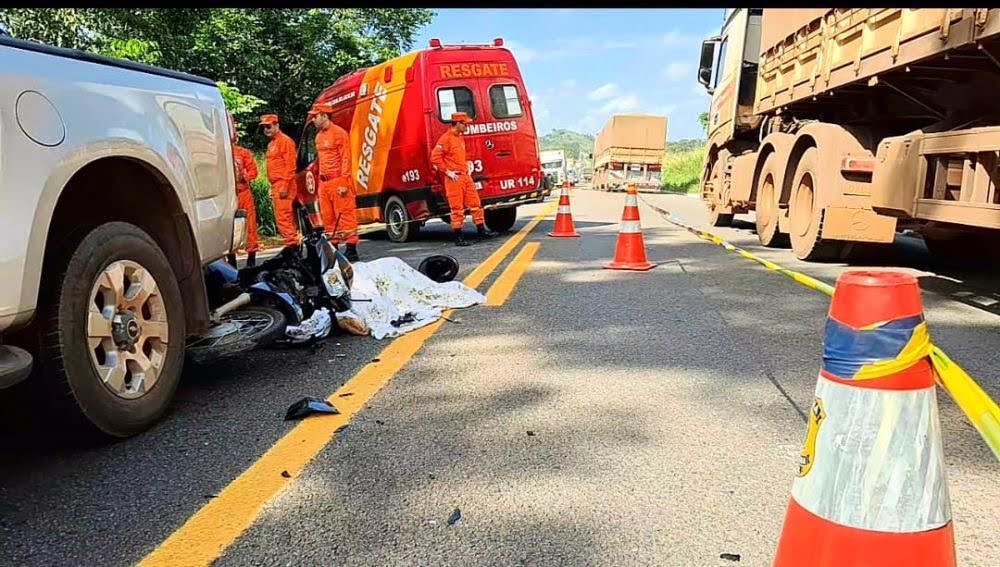 URGENTE: Motociclista morre em grave acidente na BR-364 próximo a Rondônia Rural Show em Ji-Paraná; lamentável
