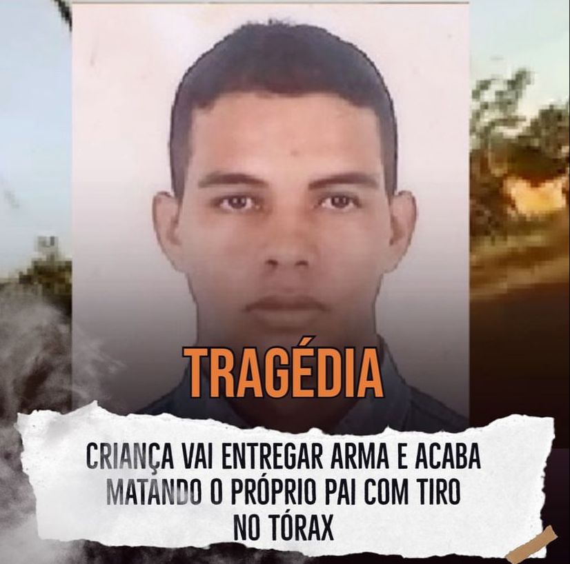 Criança vai entregar arma e acaba matando o próprio pai com tiro no tórax