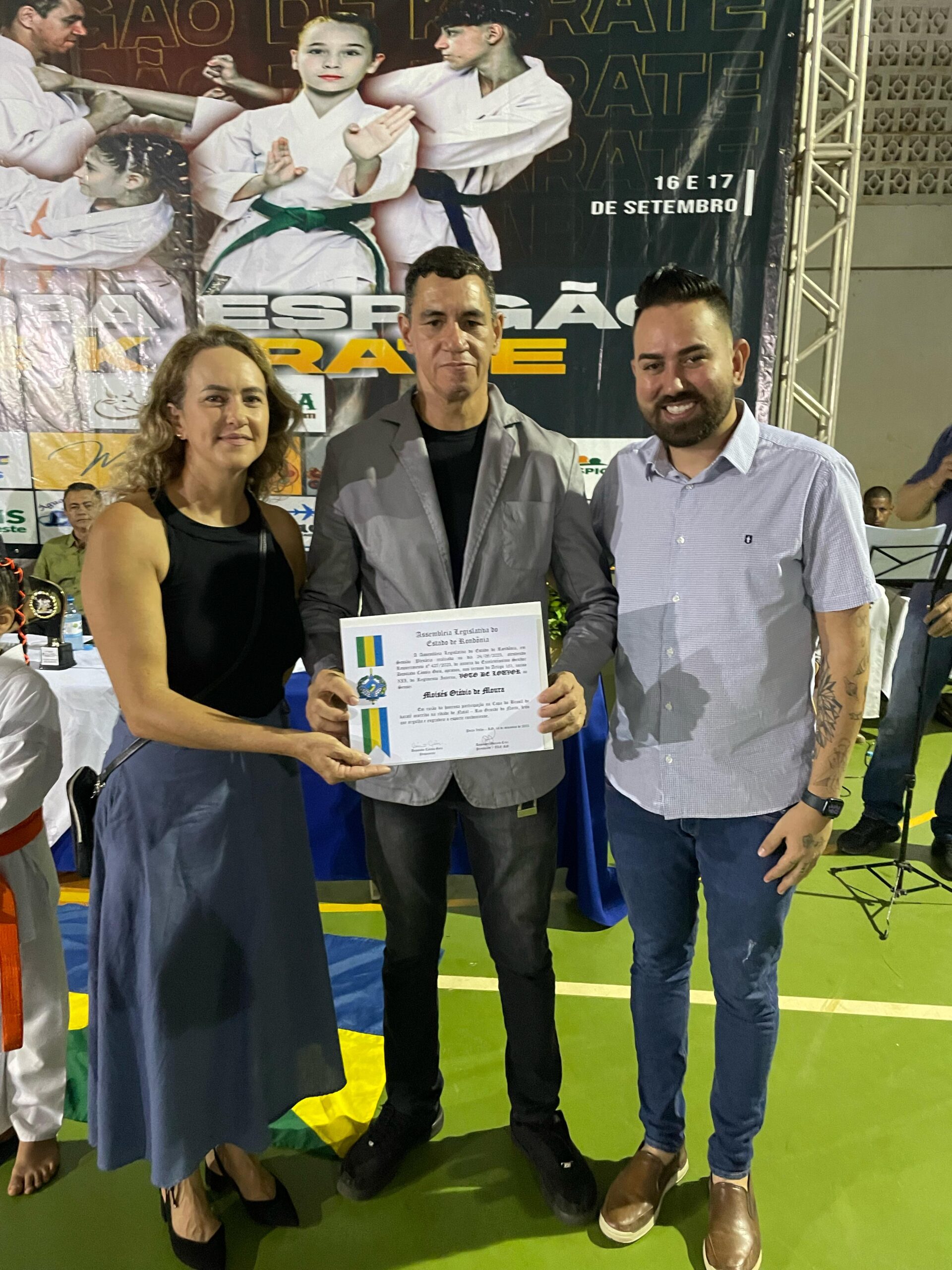 Conquista histórica no Karatê de Espigão D'Oeste recebe reconhecimento do Deputado Cássio Gois