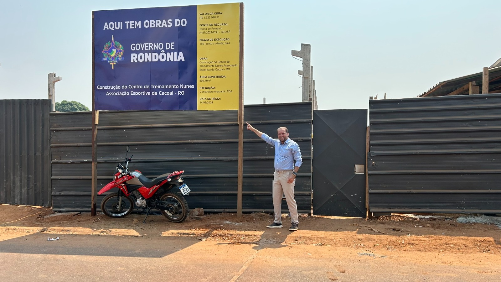 Cirone garante recursos para Centro de Treinamento Esportivo
