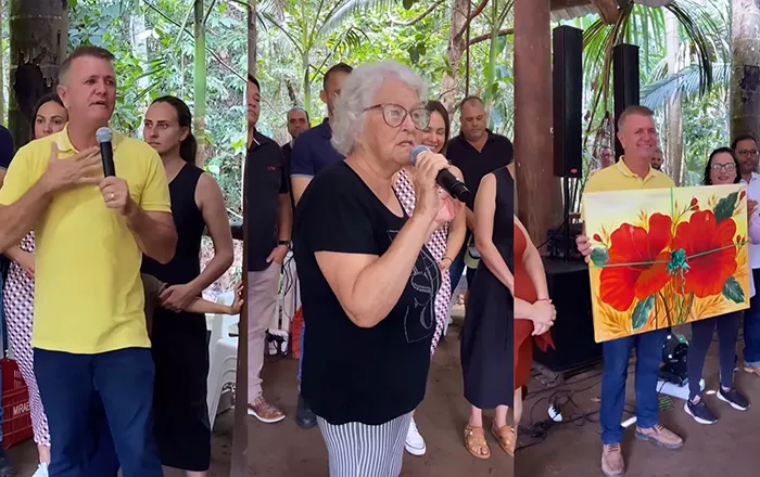 COMPROMISSO: Luizinho Goebel destaca sucesso da confraternização do Centro de Convivência do Idoso em Vilhena