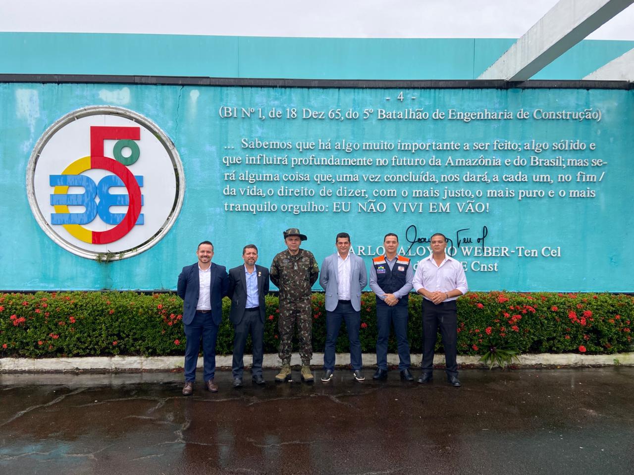 Vereador Adalto de Bandeirantes Visita 5º BEC junto da AORE/RO