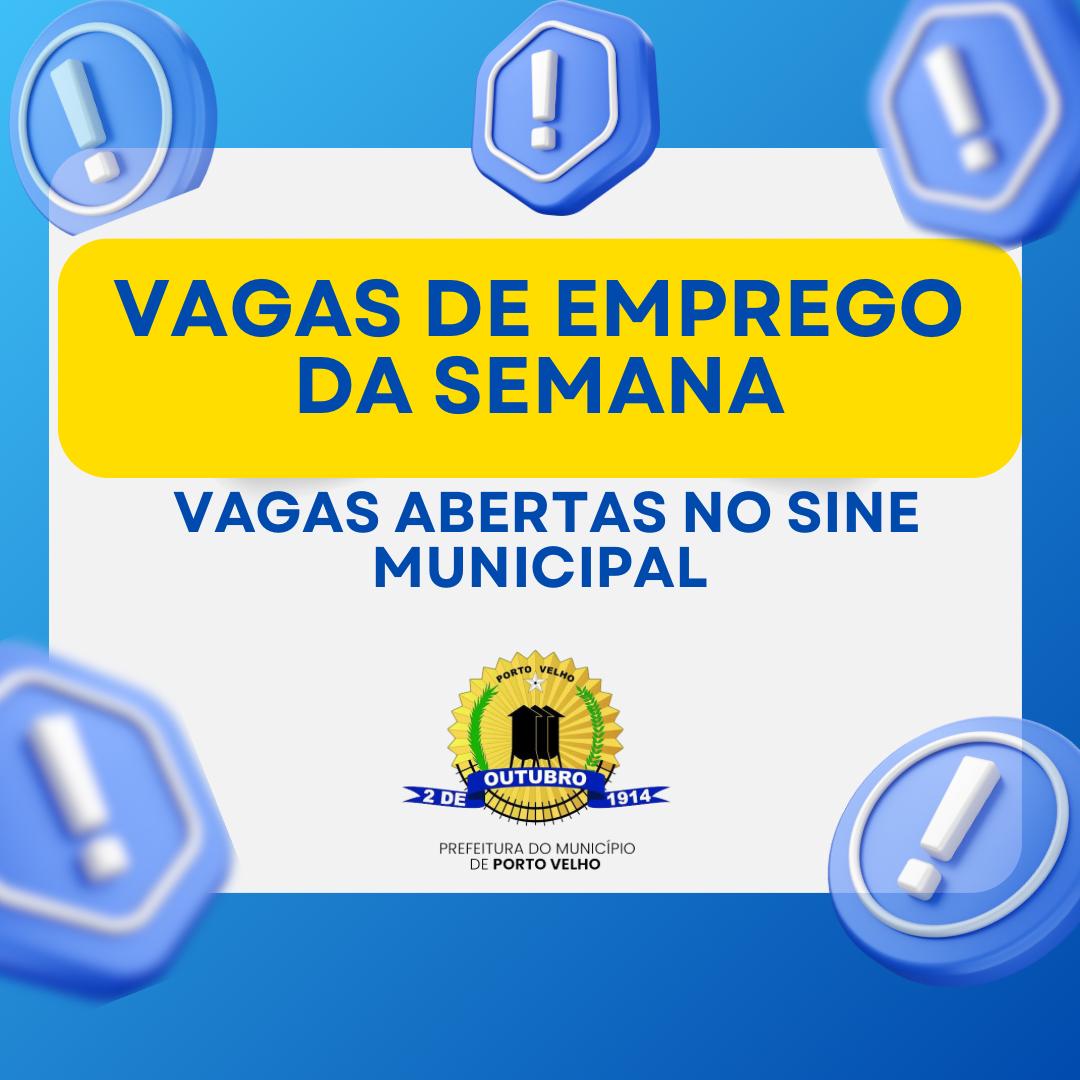 Confira as vagas de emprego disponíveis para esta terça-feira do Sine Municipal