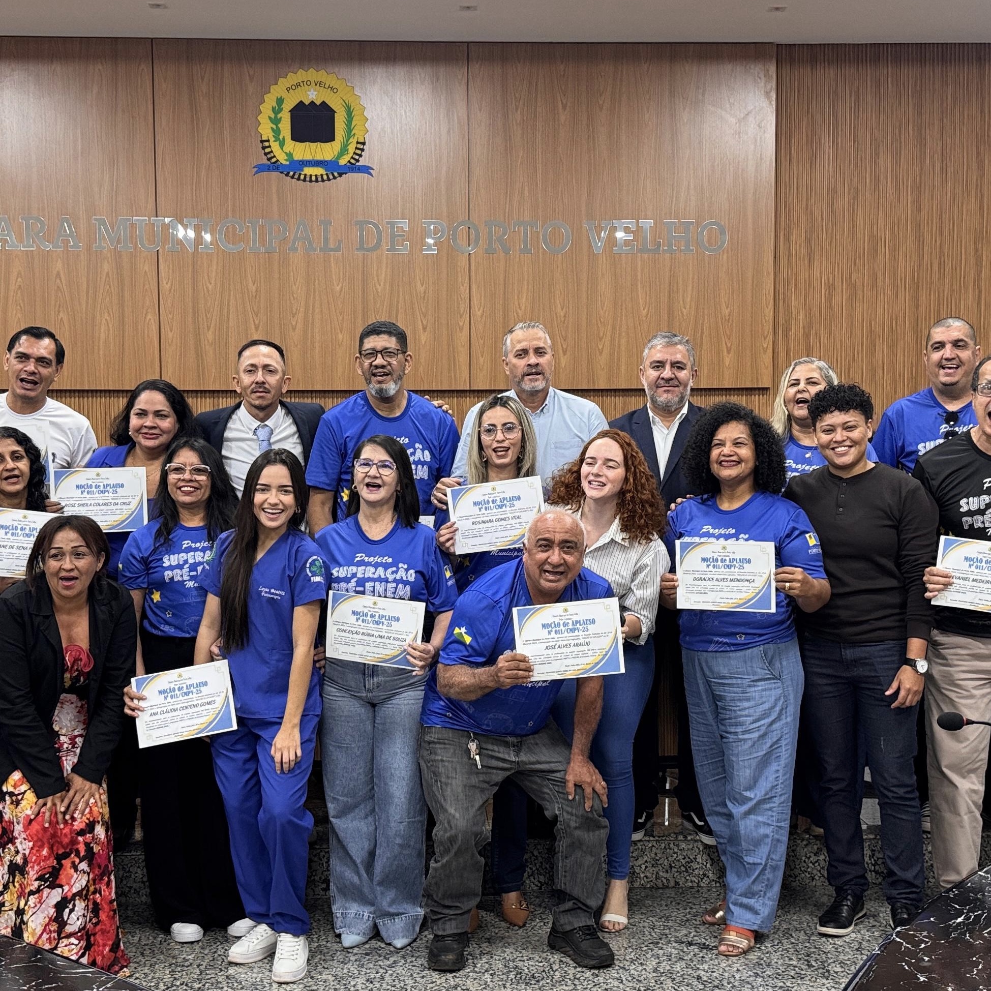 Vereador Jeovane Ibiza homenageia educadores do Projeto Superação Pré-Enem em Porto Velho