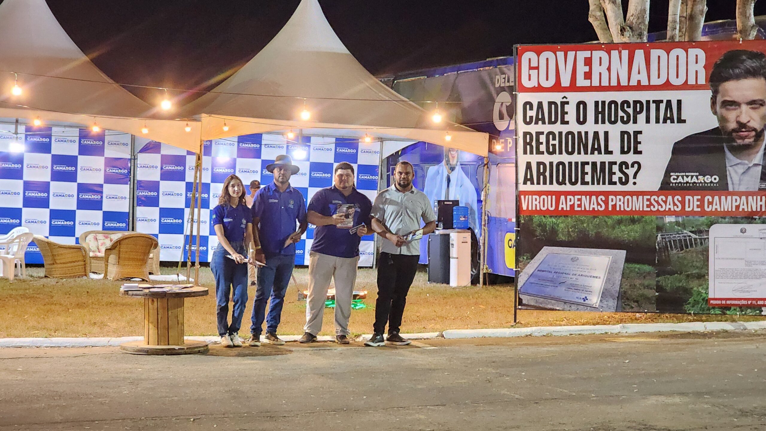 Delegado Camargo inaugura gabinete itinerante durante a Expoari como canal direto com a população do Vale do Jamari