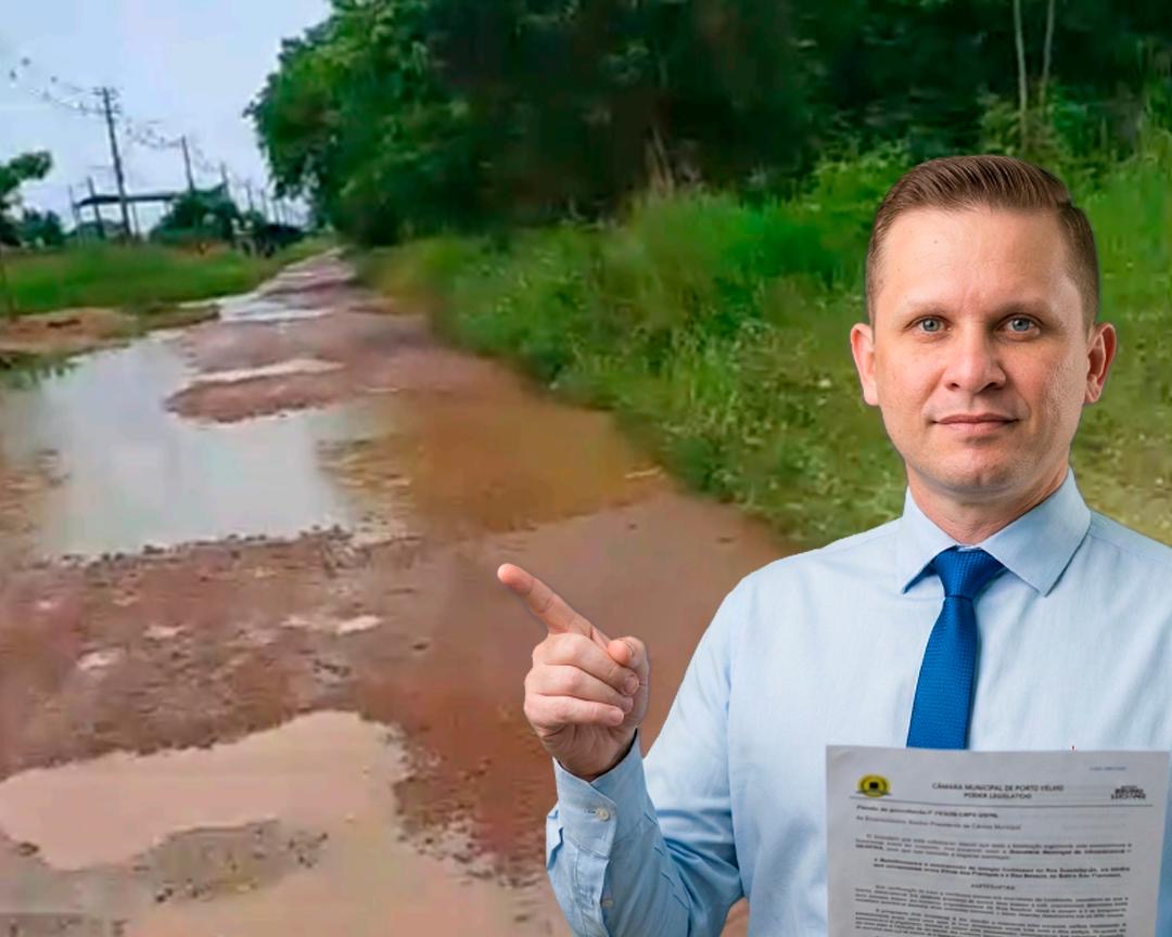 GABINETE DO VEREADOR PASTOR BRUNO LUCIANO SOLICITA RECUPERAÇÃO DA RUA HUMAITÁ NO LAGOA AZUL