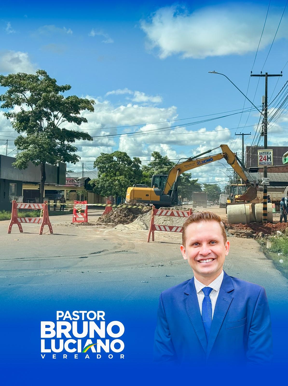 APÓS SOLICITAÇÃO DO VEREADOR PASTOR BRUNO LUCIANO, A PREFEITURA REALIZA MELHORIAS PARA CONTER ALAGAMENTOS NA REGIÃO DA AV. MAMORÉ COM 7 DE SETEMBRO