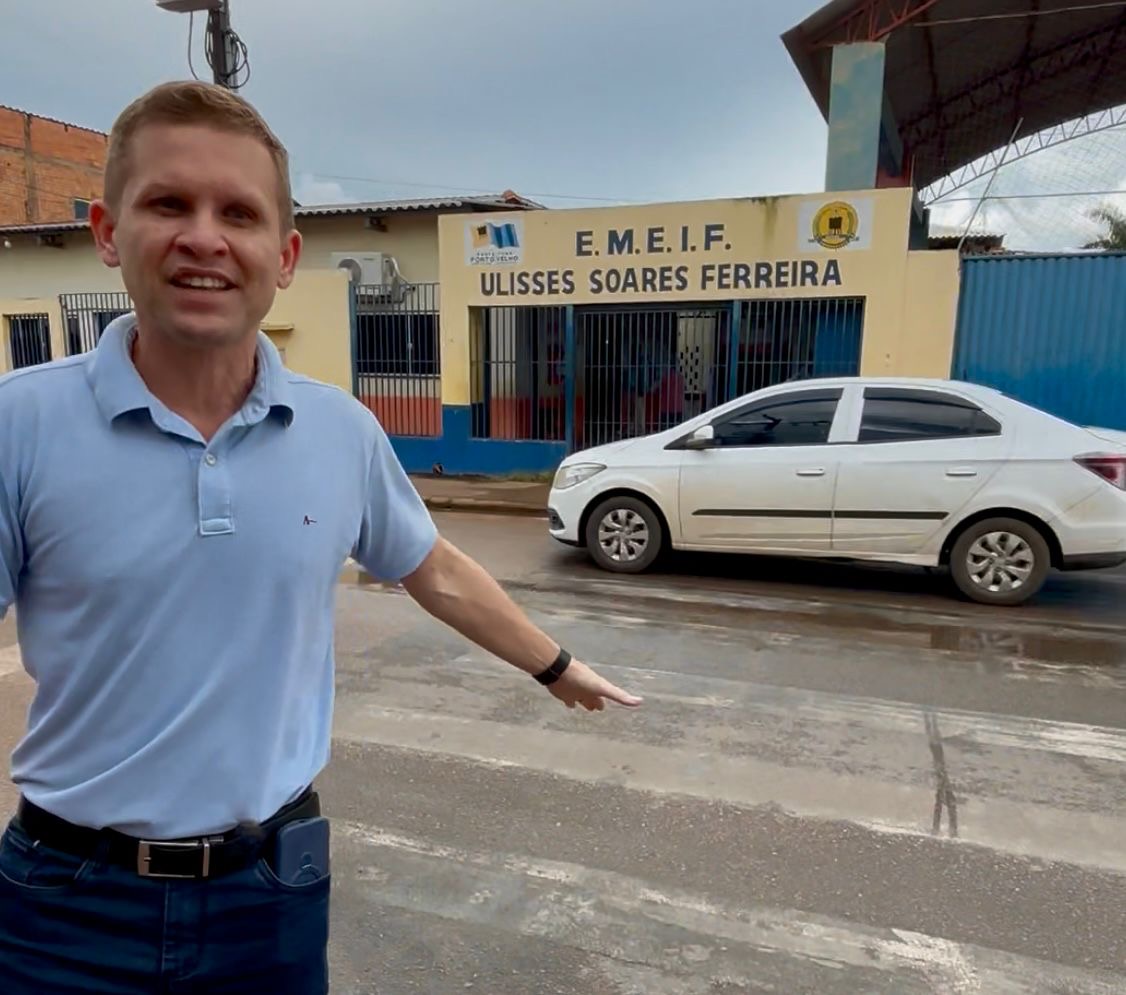 SEGURANÇA NO TRÂNSITO: VEREADOR PASTOR BRUNO LUCIANO SOLICITA REVITALIZAÇÃO E IMPLANTAÇÃO DE FAIXA ELEVADA EM FRENTE À ESCOLA NO BAIRRO JK