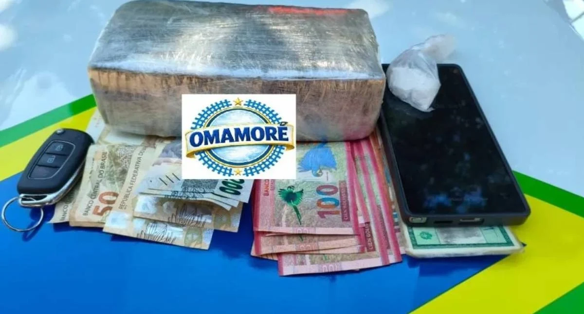 Homem é preso pela Polícia Militar com drogas e dinheiro depois de cruzar porto clandestino em RO