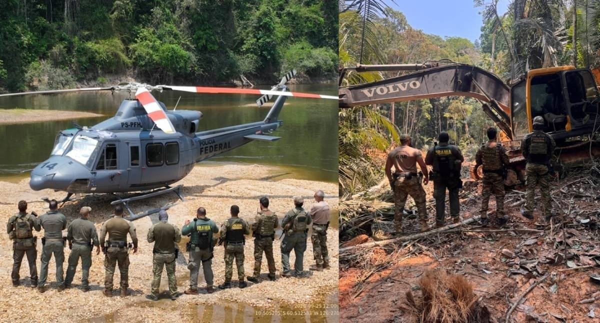 Operação conjunta combate garimpo ilegal em terras indígenas de Rondônia