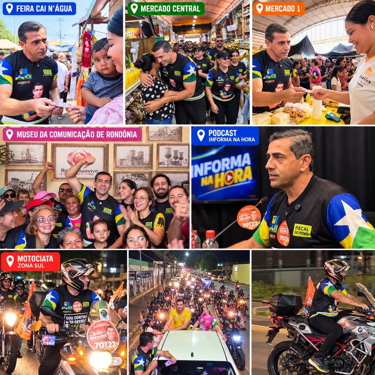 Dr. Breno Mendes cumpre extensa agenda em Porto Velho e encerra domingo com motociata na Zona Sul