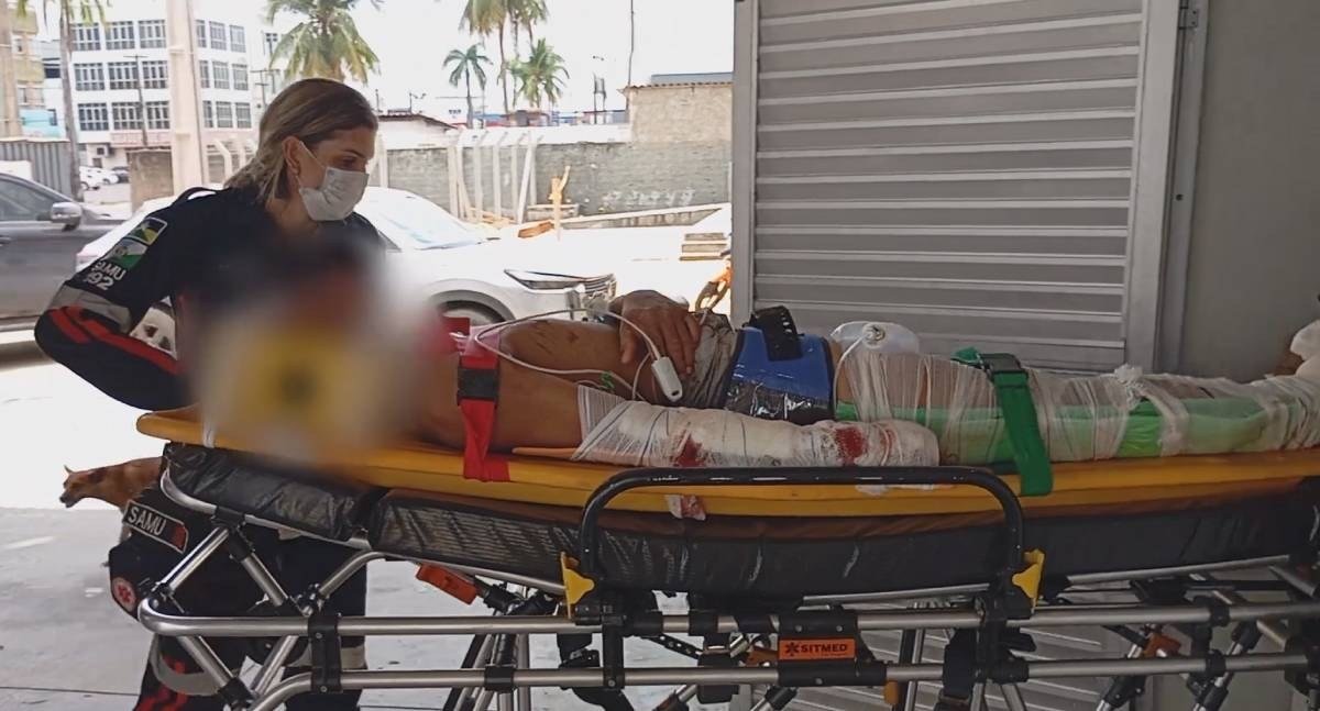 Motociclista fica gravemente ferido depois de colisão frontal em estrada vicinal de RO