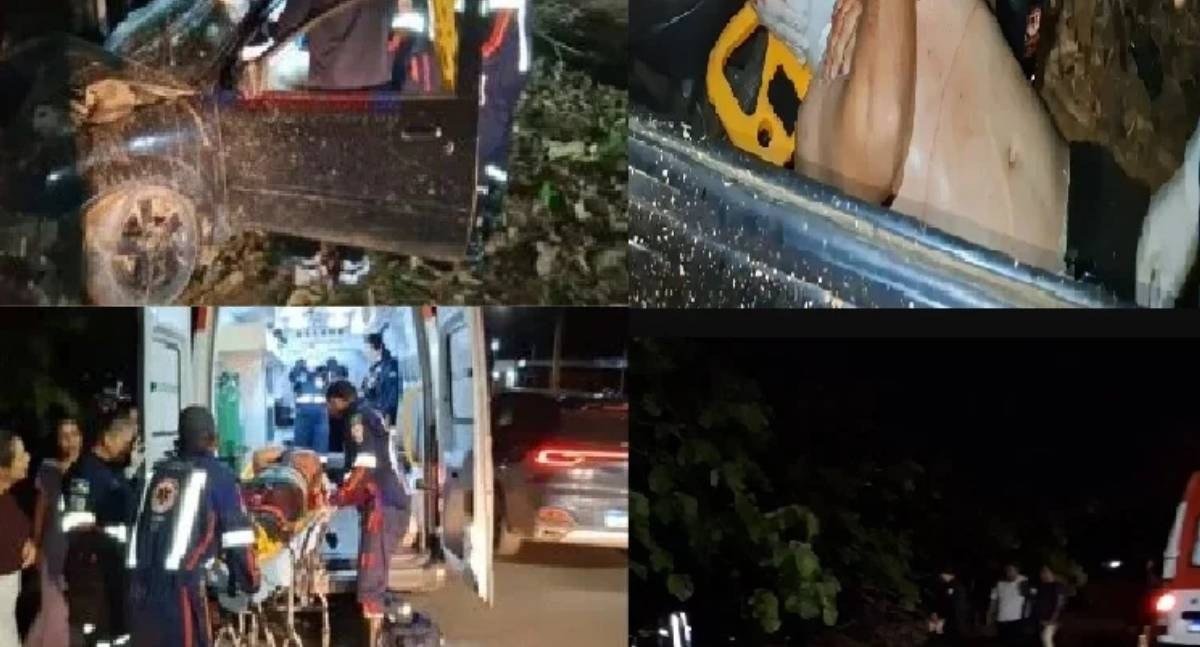 Motorista fica gravemente ferido depois de carro sair da pista e bater em árvore em RO