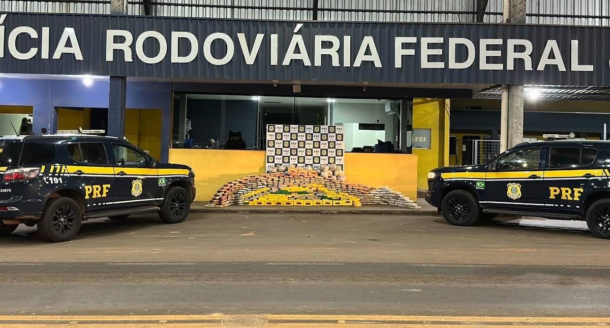 PRF apreende mais de 600 kg de drogas escondidos em caminhão na BR-364 em Rondônia