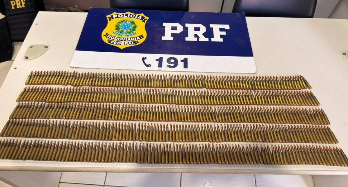PRF, PF e forças parceiras apreendem grande quantidade de munições de fuzil e skunk em RO