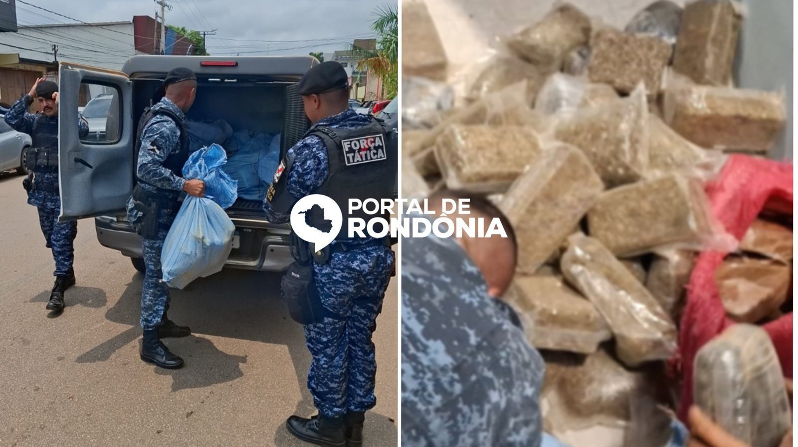 Força Tática apreende mais de 100 quilos de drogas em casa na zona Leste