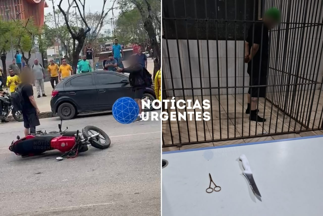 Mototaxista é esfaqueado e suspeito acaba preso perto da rodoviária