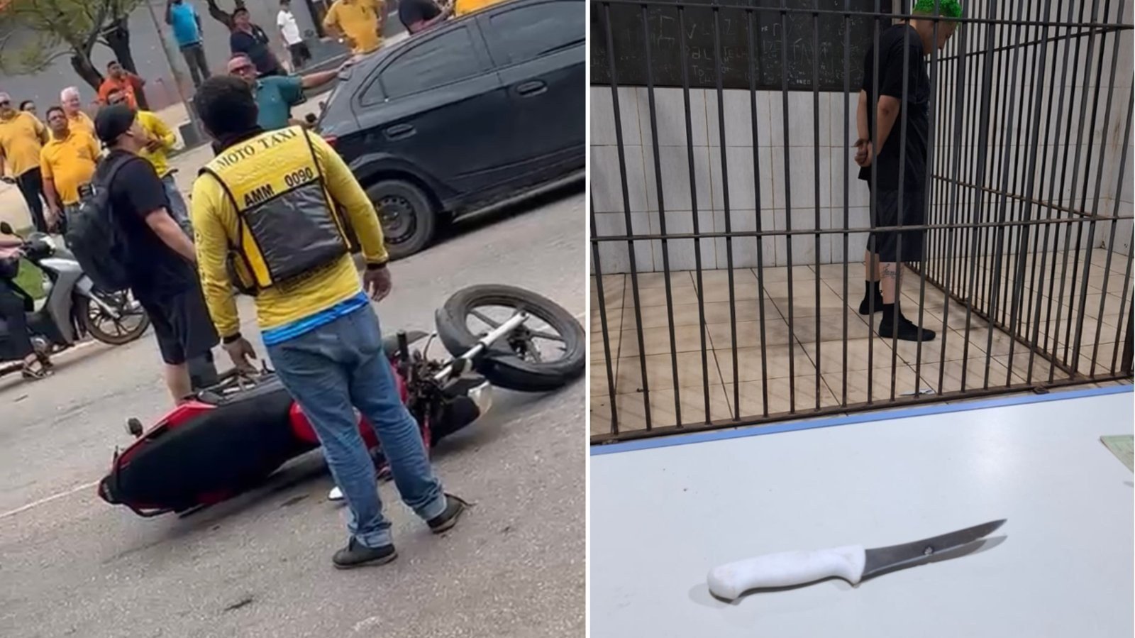 Mototaxista é preso após esfaquear outro mototaxista na região da rodoviária de Porto Velho