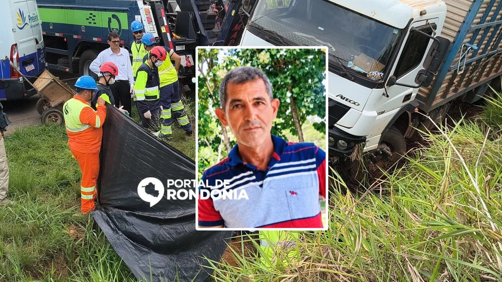 Motociclista que transportava leite morre em acidente com carreta no anel viário em Ji-Paraná