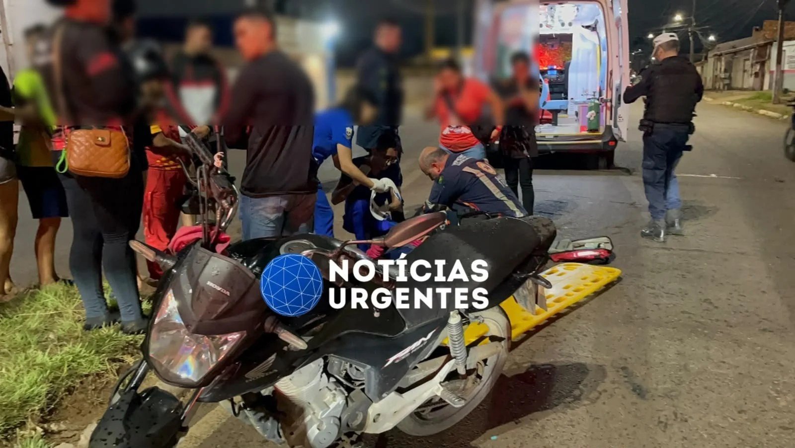 Motorista faz conversão, provoca acidente com motociclista e foge sem prestar socorro
